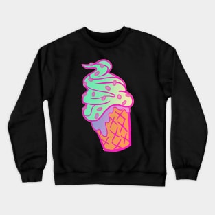 Neon Ice cream cone Crewneck Sweatshirt